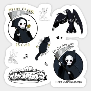 cute halloween stickers pack (get in medium and large) Sticker